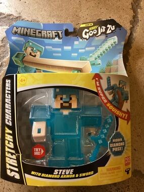 Heroes of Goo Jit Zu Minecraft Stretchy Characters, Steve with Diamond